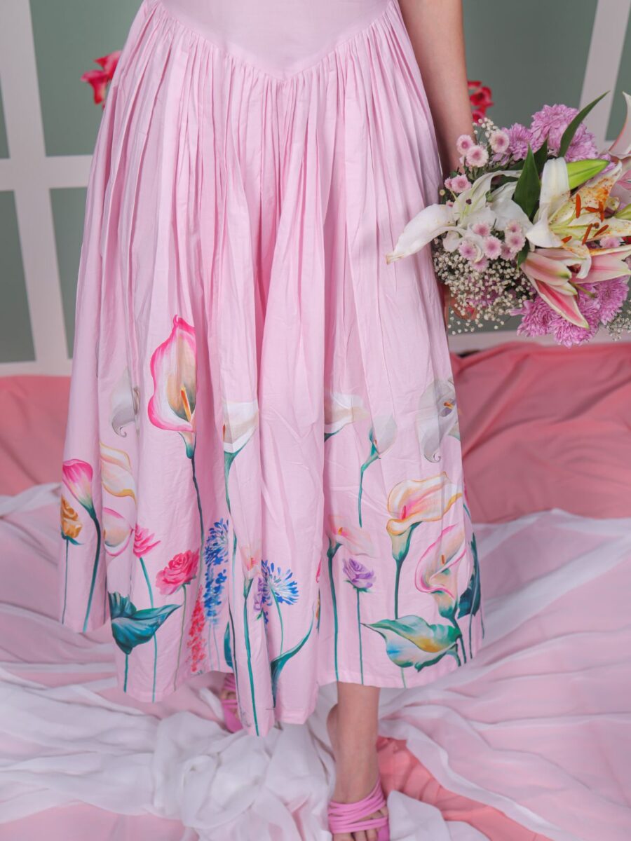 Elira Peter Pant Collar Flared Dress - Image 3