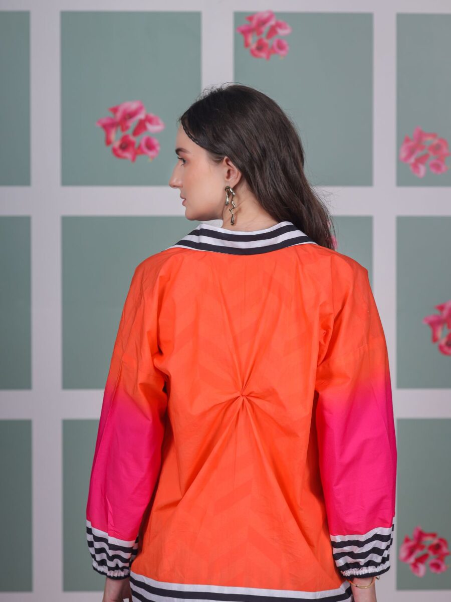Orange Pixie Oversized Shirt - Image 2