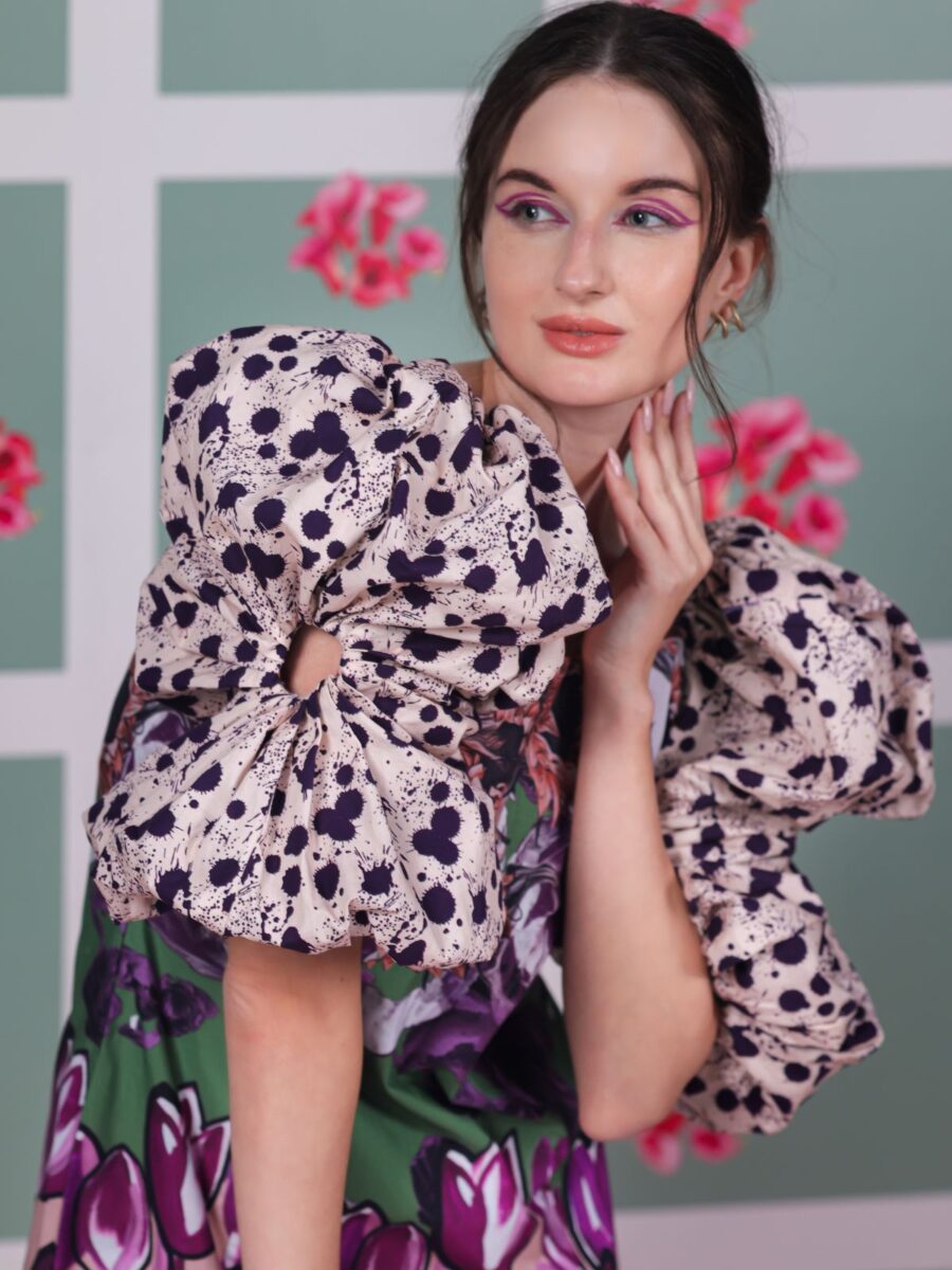 Camellie Puff Sleeve Short Dress